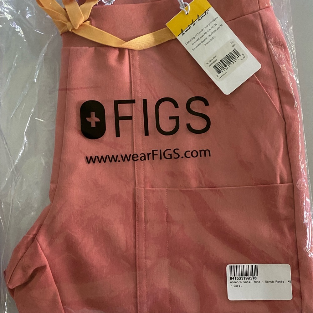 Figs coral pants